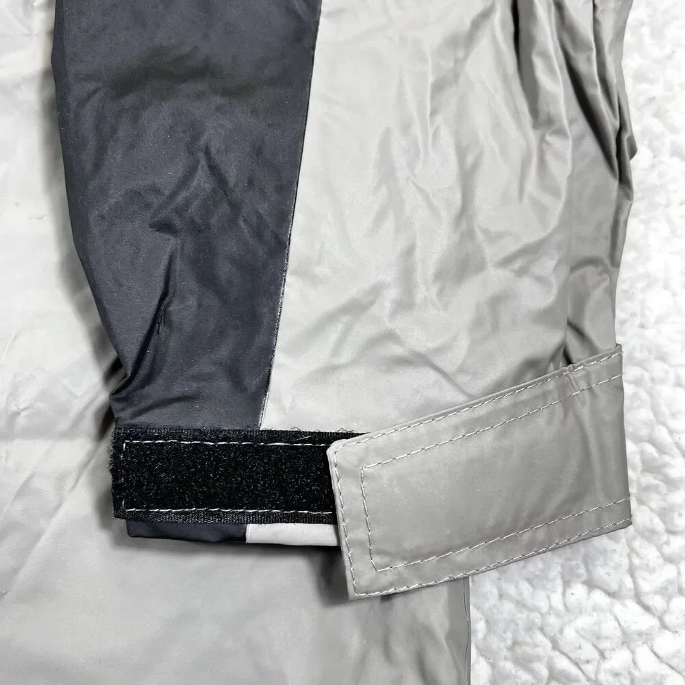 Eddie Bauer Jacket Mens XL Beige PVC Nylon Vented Waterproof Rain Coat - Picture 12 of 15